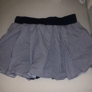 FILA Tennis Skort Blue White Stripes Size M